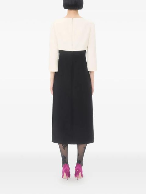 Valentino Garavani crepe couture midi dress - Black