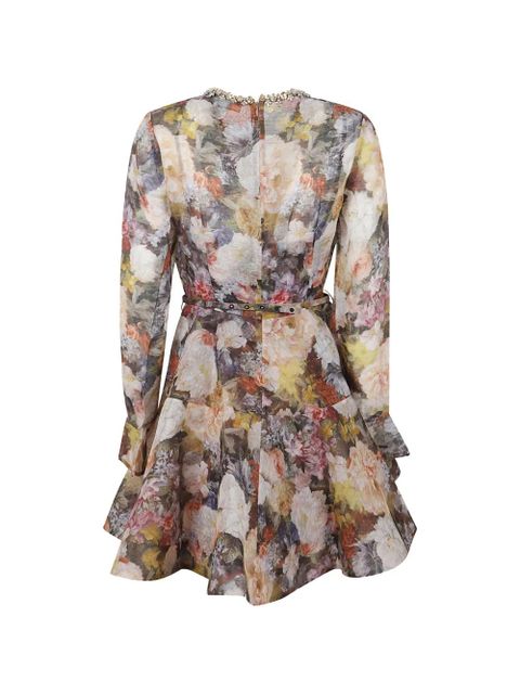 ZIMMERMANN Alchemy floral-print mini dress - Neutrals - zdjęcie produktu nr 2