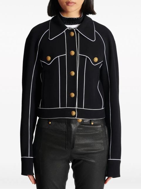 Balmain Western crepe jacket - Black