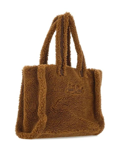 MC2 Saint Barth logo-embroidered Teddy tote bag - Brown - zdjęcie produktu nr 2