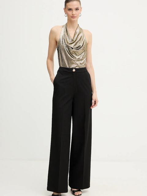 Morgan bluzka damska kolor złoty gładka DREA