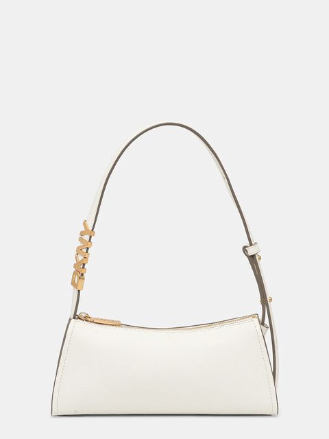 Dkny torebka skórzana kolor beżowy R433YG57 - zdjęcie produktu nr 1