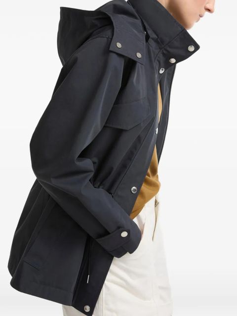 Yves Salomon hooded parka - Blue
