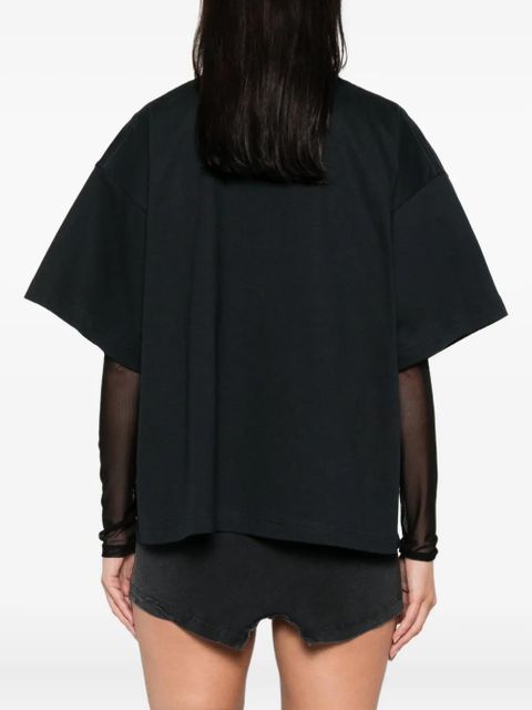 Balenciaga logo-print cotton T-shirt - Black