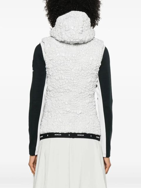 Moncler shirred gilet - Grey