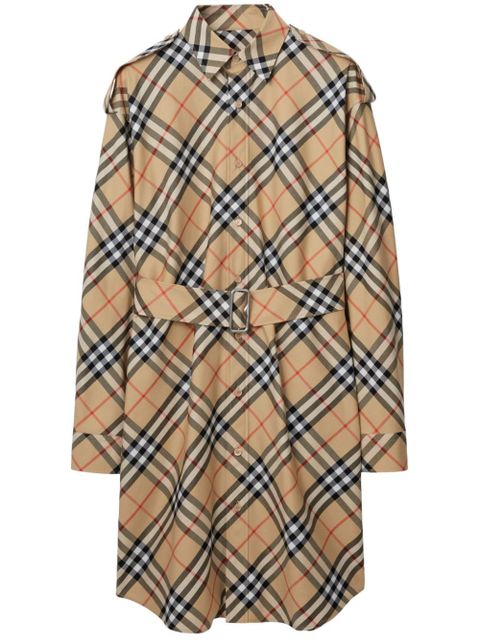 Burberry Vintage Check cotton shirtdress - Brown