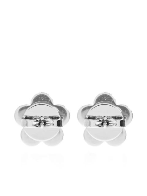 Tory Burch flower logo earrings - Blue