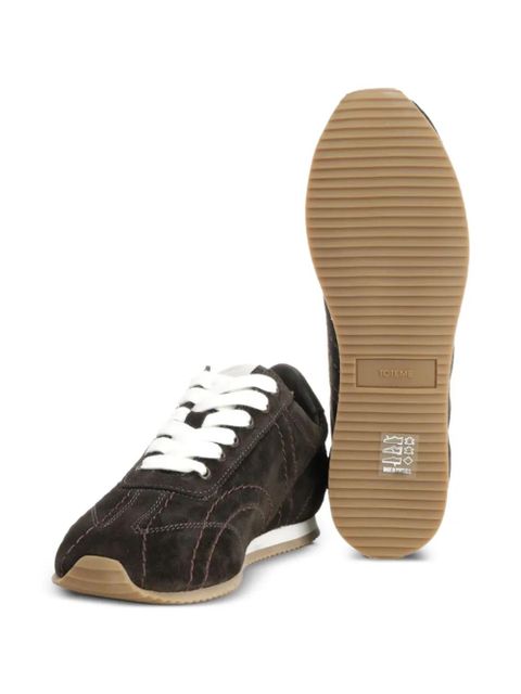 TOTEME suede flex sneakers - Brown