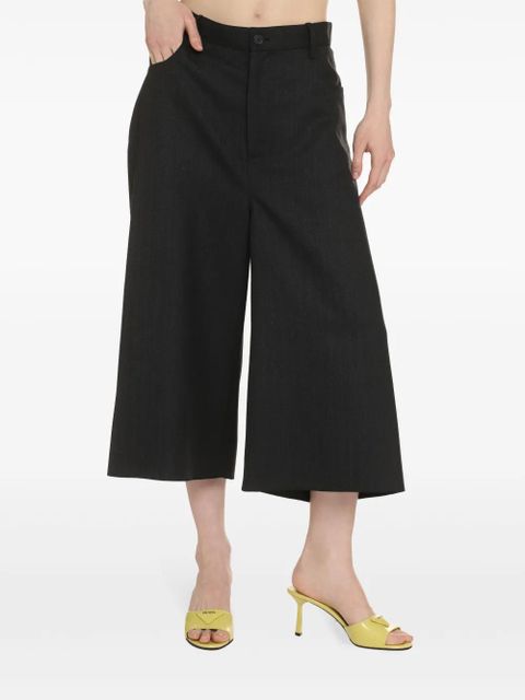 Balenciaga wide-leg cropped trousers - Black - zdjęcie produktu nr 2
