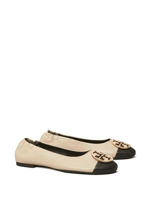 Tory Burch Claire cap-toe ballerina shoes - Neutrals - zdjęcie produktu nr 2