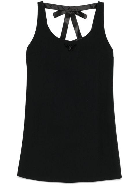 Prada triangle-logo mini dress - Black - zdjęcie produktu nr 1