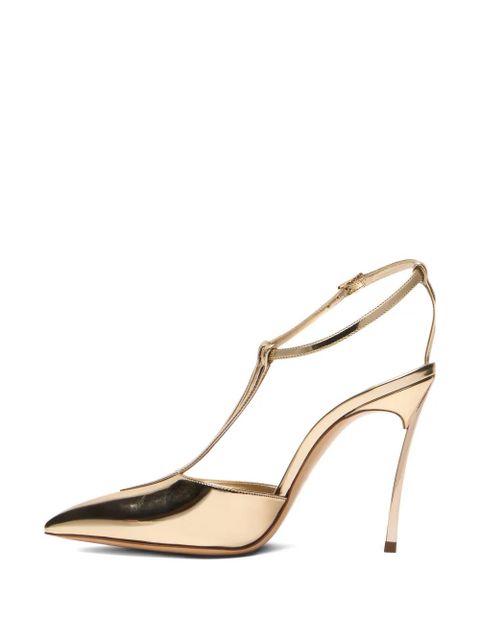 Casadei Victory buckle-detail heeled pumps - Gold