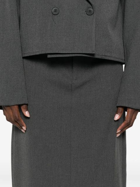 Eleh high-waisted straight skirt - Grey