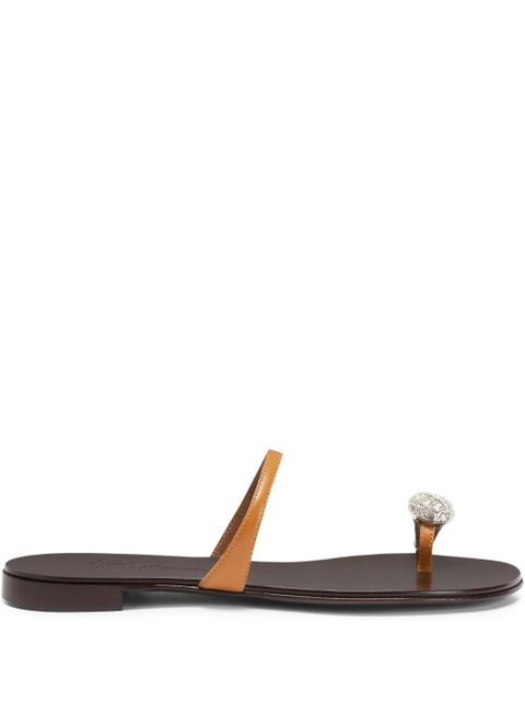 Giuseppe Zanotti leather sandals - Orange - zdjęcie produktu nr 1