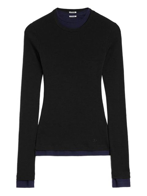Jil Sander wool T-shirt - Black - zdjęcie produktu nr 1