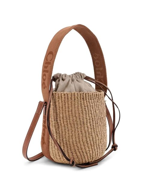 Chloé small Woody bucket bag - Neutrals