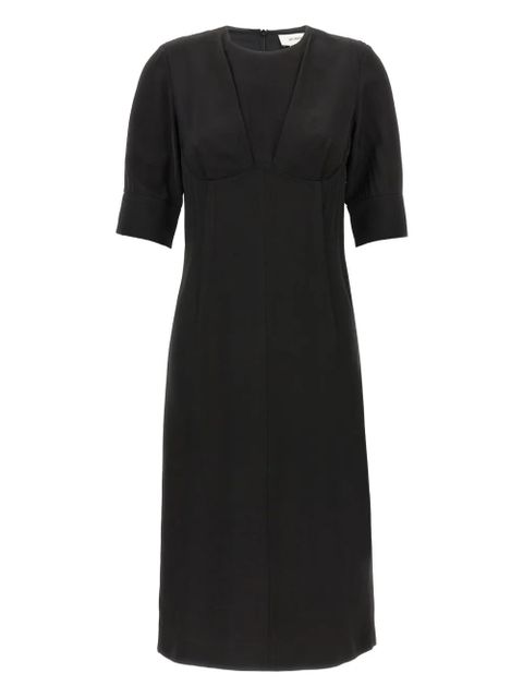 Sportmax short-sleeve crew-neck dress - Black - zdjęcie produktu nr 1