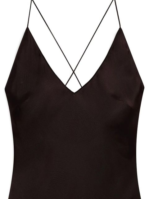 ANINE BING Laurel criss-cross maxi dress - Brown