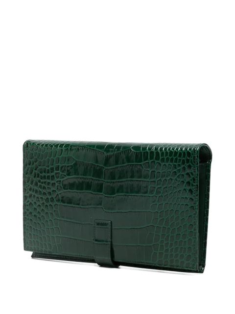 TOM FORD croc-effect wallet - Green