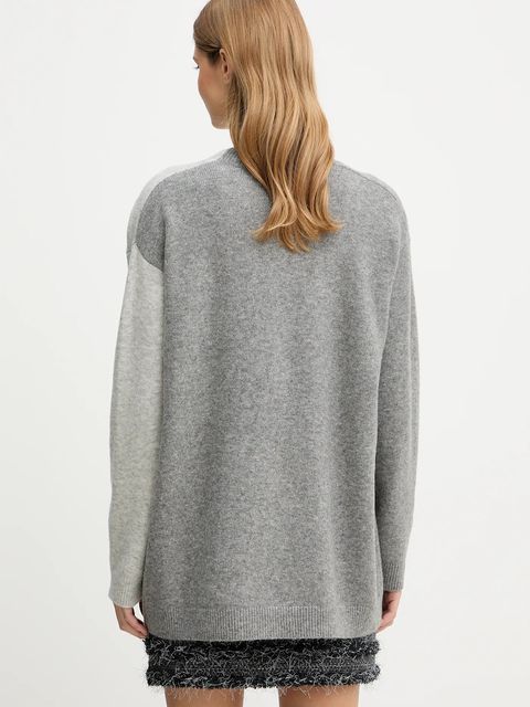 Blugirl Blumarine kardigan z domieszką wełny damski kolor szary ciepły RF5156.MA870 - zdjęcie produktu nr 2