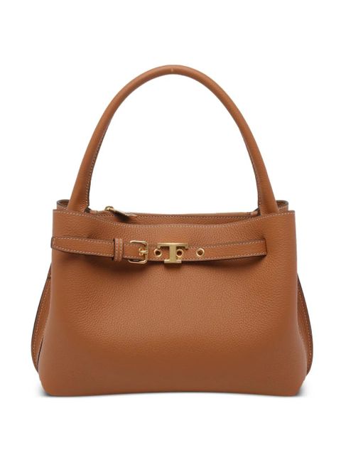 Tod's mini leather tote bag - Brown - zdjęcie produktu nr 1