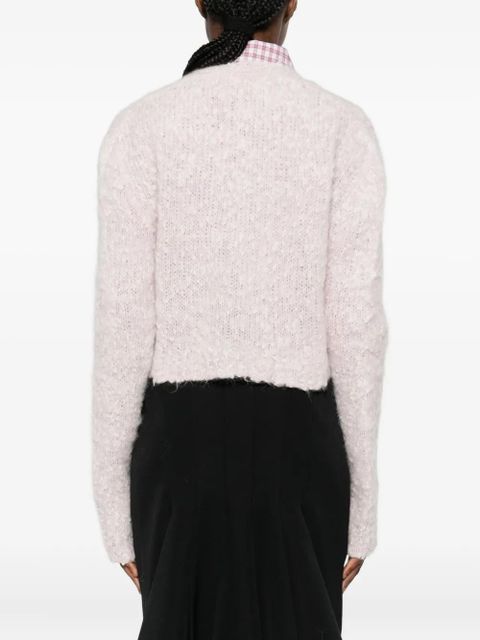 Marni button-down cropped cardigan - Pink