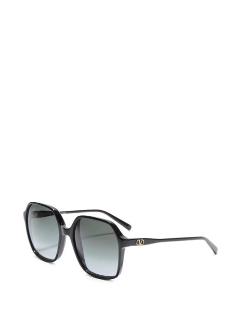 Valentino Garavani rectangular acetate sunglasses - Black - zdjęcie produktu nr 2