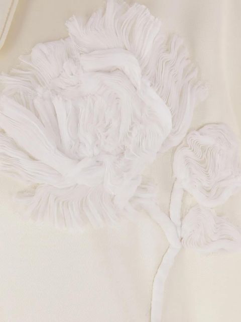 Jil Sander floral-embroidered bomber jacket - Neutrals