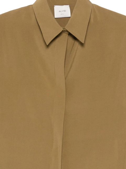 Alysi short-sleeve buttoned shirt - Green