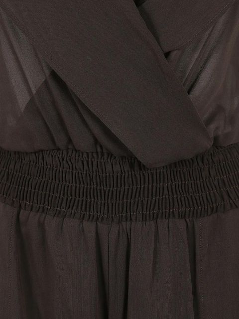 PINKO hooded flared jumpsuit - Brown