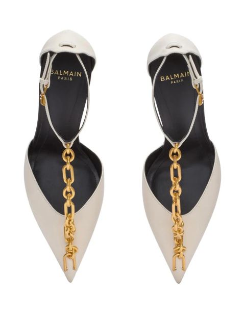 Balmain leather pumps - Neutrals - zdjęcie produktu nr 2