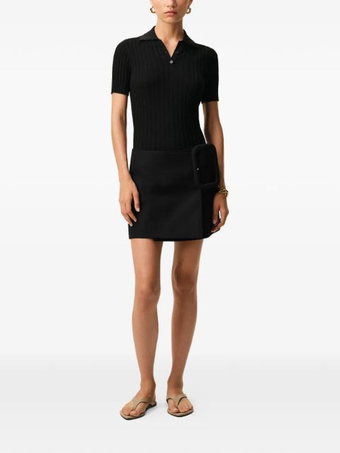 AMI Paris buckle belted mini skirt - Black - zdjęcie produktu nr 2