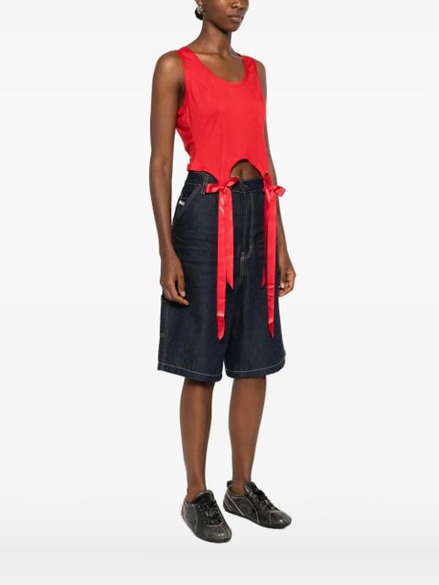 Simone Rocha Bow Tail Easy top - Red