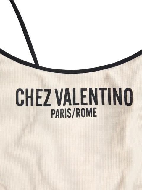 Valentino Garavani piqué swimsuit - Neutrals
