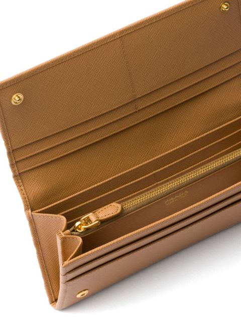 Prada Saffiano Wallet - Brown