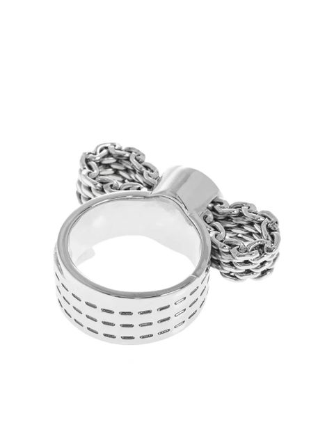 Versace Medusa chain ring - Silver
