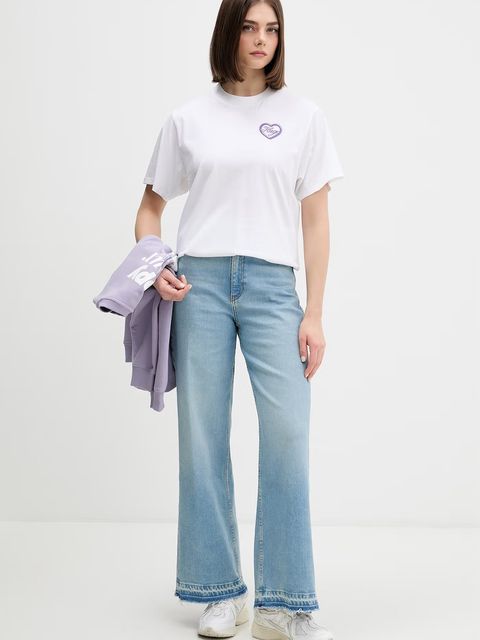 HUGO Blue t-shirt damski bawełniany Vintage Tee_B_8 - zdjęcie produktu nr 1