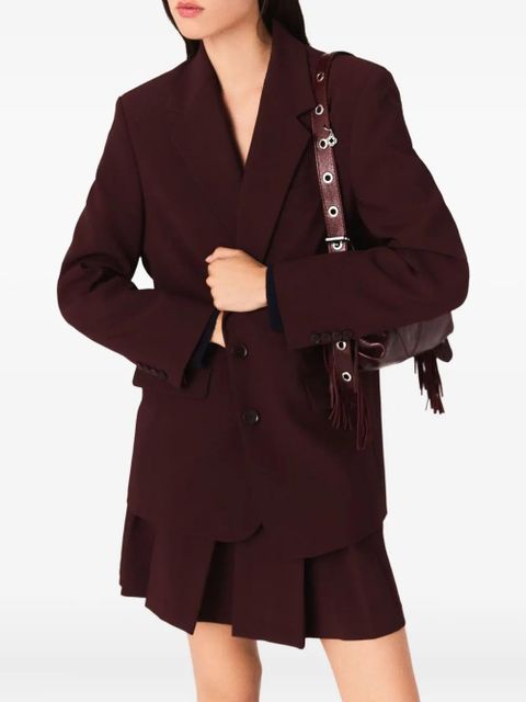 Maje chain-detail blazer - Red