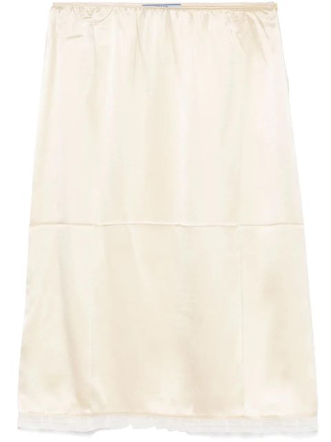 Prada satin mini skirt - Yellow - zdjęcie produktu nr 1