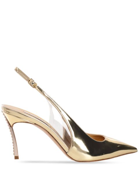 Casadei 80mm Alice Blade pumps - Gold - zdjęcie produktu nr 1
