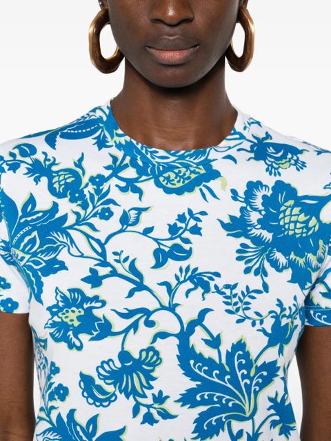 ETRO floral T-shirt - White