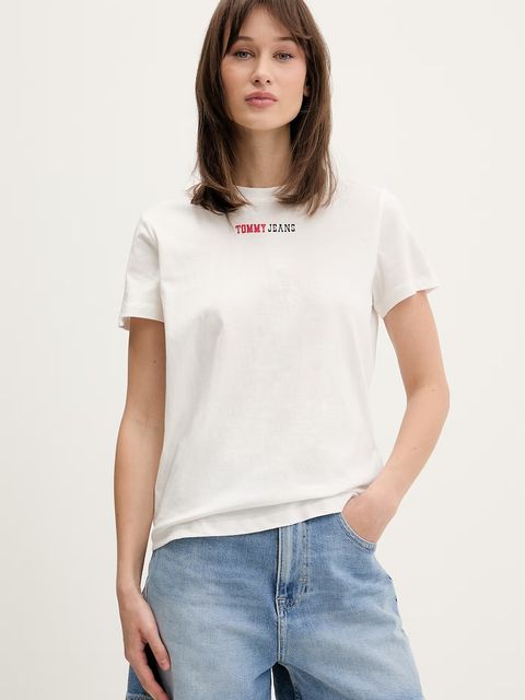 Tommy Jeans T-shirt damski bawełniany - zdjęcie produktu nr 2