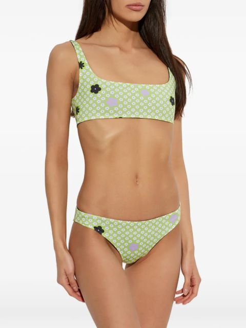 MM6 Maison Margiela floral-print bikini - Green