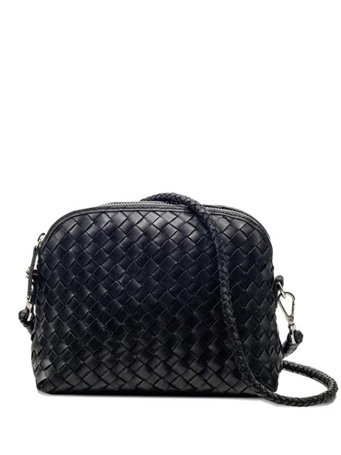 DRAGON DIFFUSION Fellini woven-leather cross body bag - Black - zdjęcie produktu nr 1