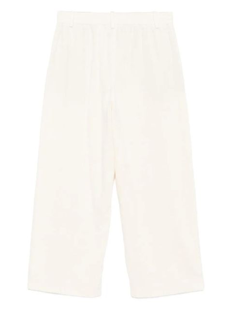 Alysi pleat-detailed cotton trousers - White - zdjęcie produktu nr 2
