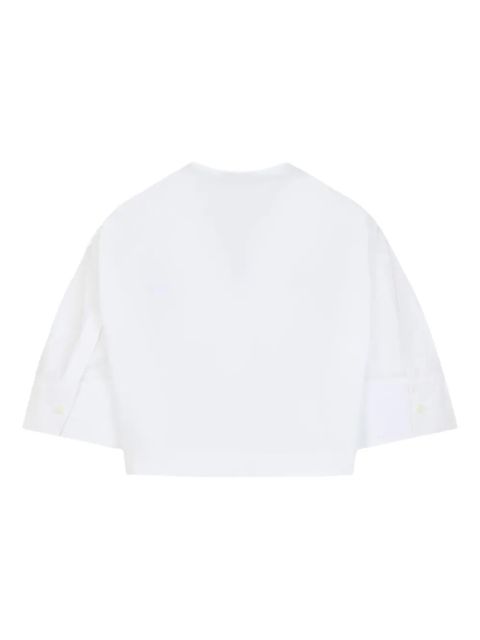 Givenchy embroidered crop top - White - zdjęcie produktu nr 2