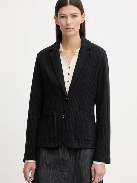 Marc O'Polo marynarka kolor granatowy jednorzędowa wzorzysta 600305058067 - zdjęcie produktu nr 1