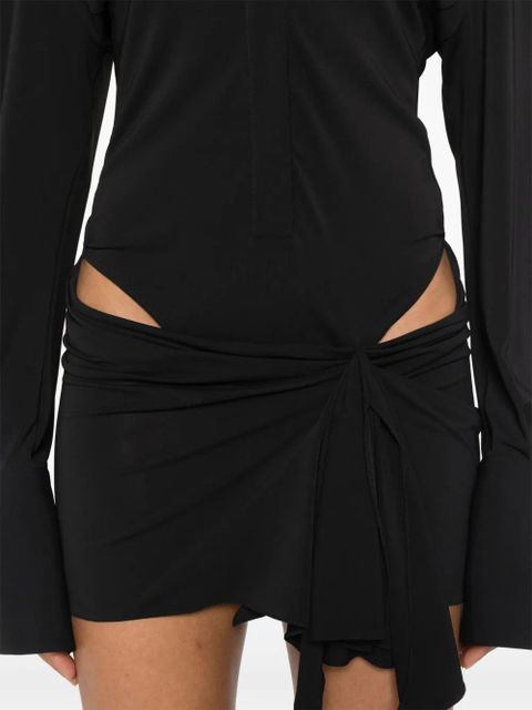 The Attico cut-out mini dress - Black