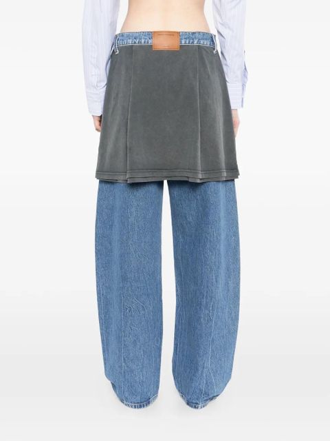 Alexander Wang tied-T-shirt jeans - Blue