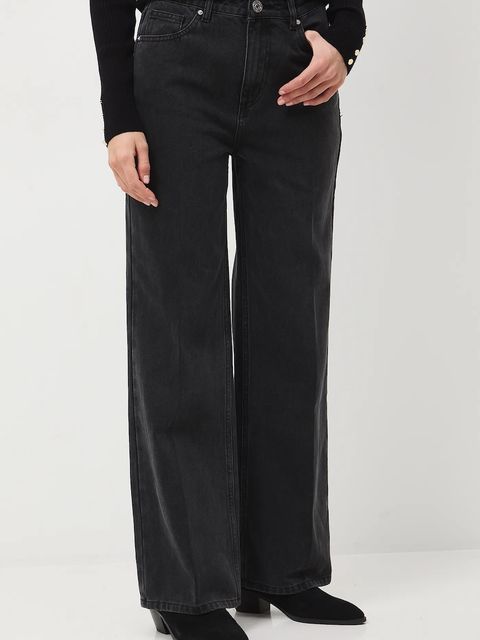 Medicine jeansy bawełniane damskie kolor czarny - zdjęcie produktu nr 1